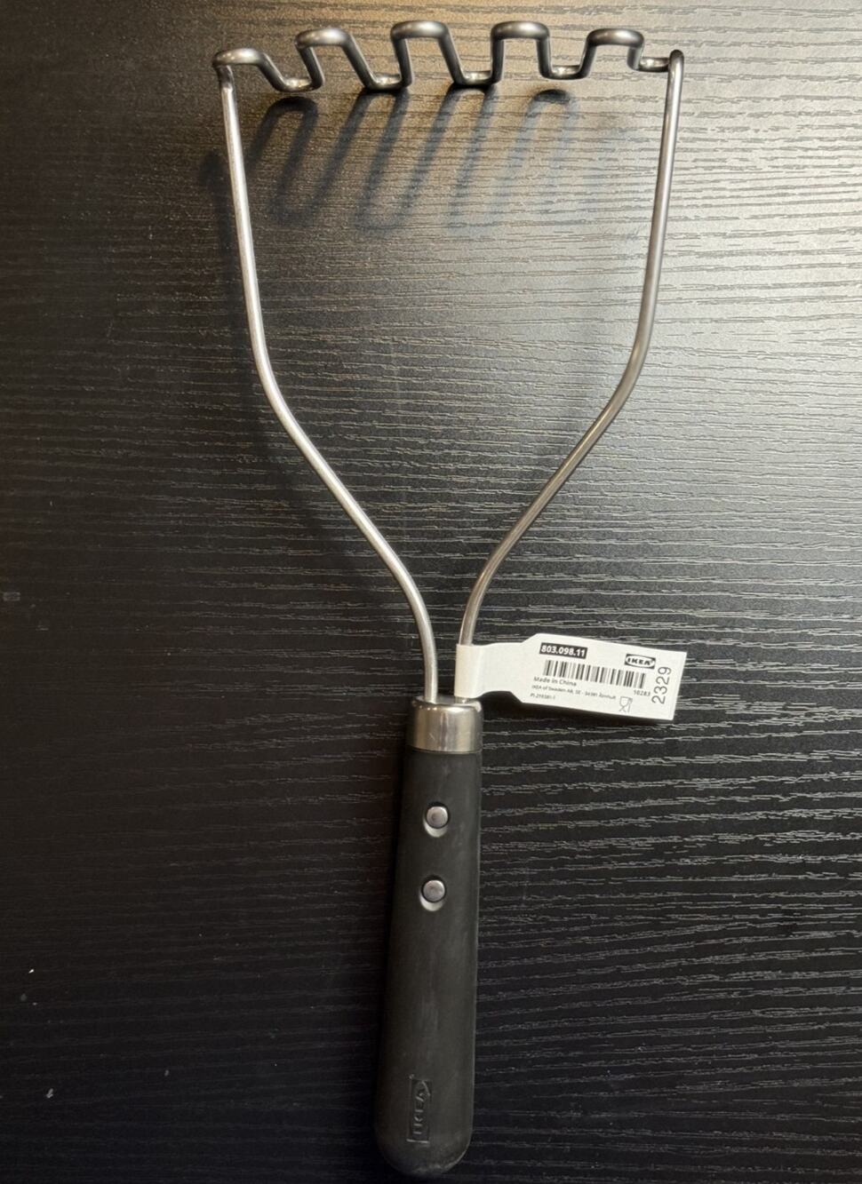 IKEA VARDAGEN Potato Masher Stainless Steel – NEW